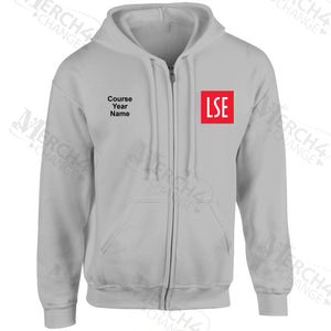 LSE embroidered Zip Hooded top
