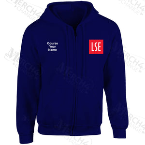LSE embroidered Zip Hooded top