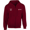UOL embroidered Zip Hooded top
