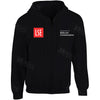 LSE Media Embroidered Zip Hooded top