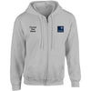 Oxford embroidered Zip Hooded top