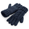 B497 Cable Knit Melange Gloves